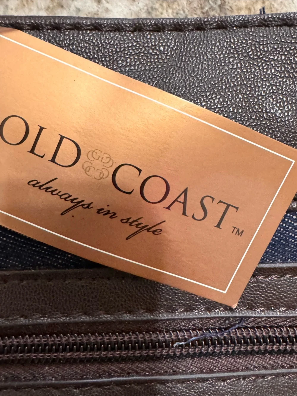 Gold Coast Denim & Brown Leather Pocket Shoulder Bag -Western wear/ McBling/Boho